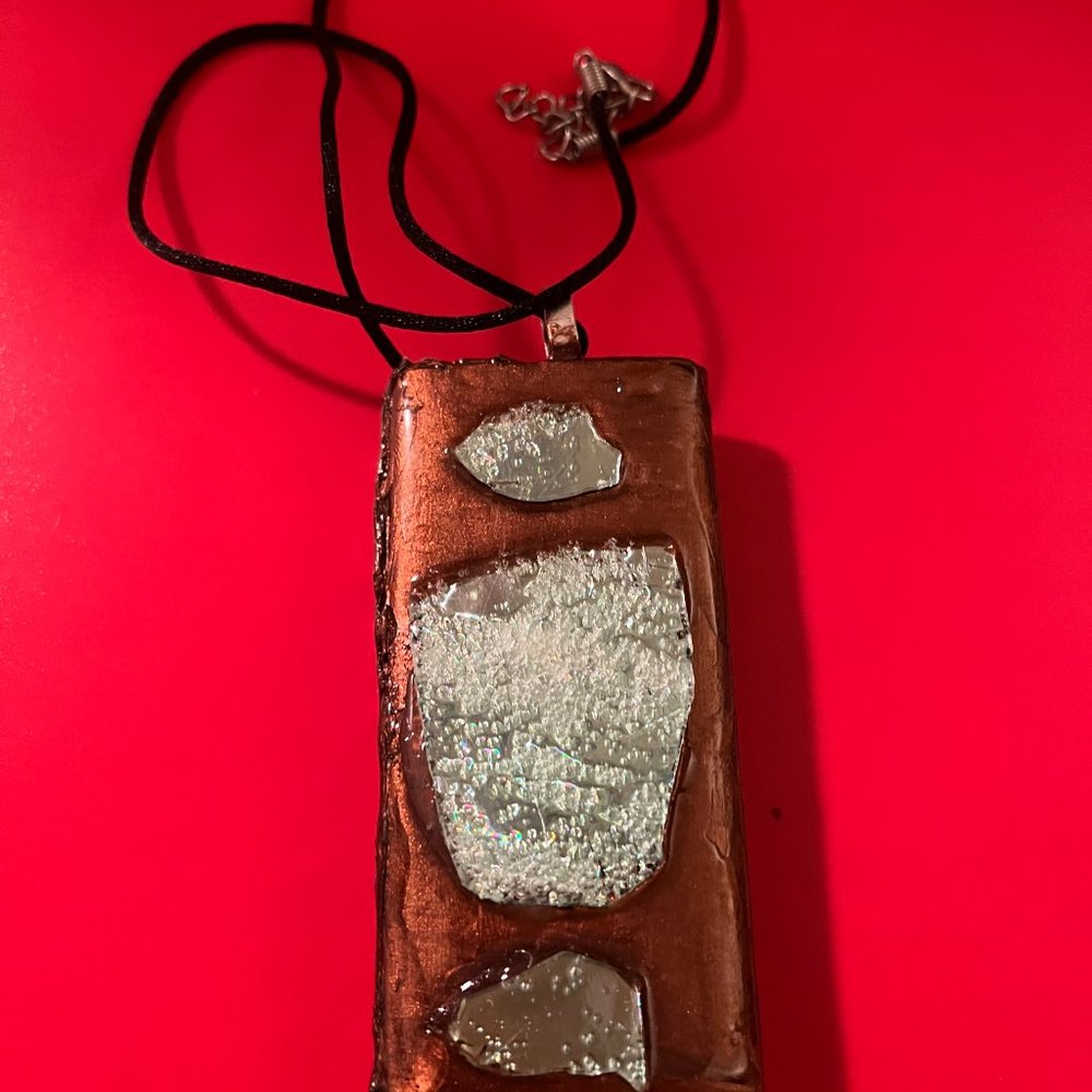 One of a Kind Seashell Boho Rare Unique Vintage Reversible Handmade Necklace - Picture 12 of 16